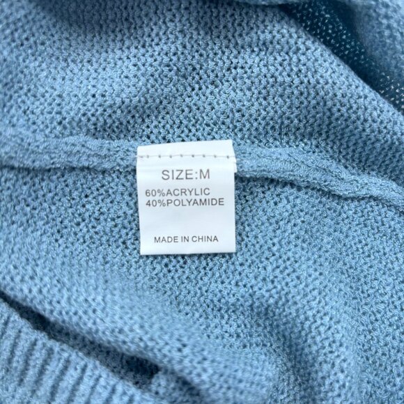 Colorblock Knit Tank Top In Blue & White Colorblock - M - Picture 5 of 10